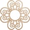 Ekena Millwork Cohen Wood Fretwork Pierced Ceiling Medallion, Alder, 20"OD x 6 7/8"ID x 1/4"T CMWP20X20X0250COAL - alternate 1